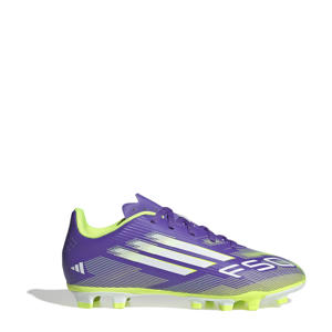 F50 Club FG/MG  junior voetbalschoenen paars/geel