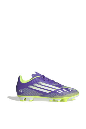 F50 Club FG/MG  junior voetbalschoenen paars/geel