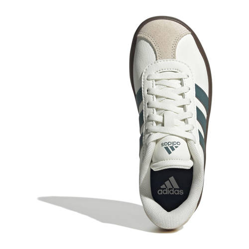 adidas Sportswear VL Court sneakers ecru/groen Jongens/Meisjes Suede