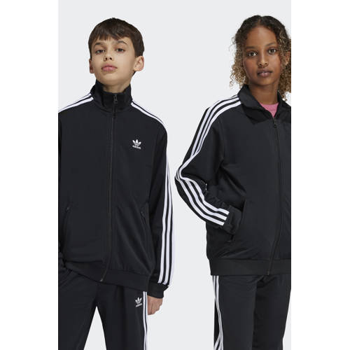 adidas Originals trainingsjack Firebird zwart Vest Jongens/Meisjes Polyester Opstaande kraag - maat 158 afbeelding