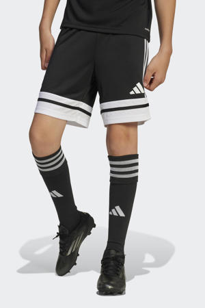   junior voetbalshort zwart/wit