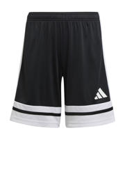 thumbnail: Zwart en witte jongens en meisjes adidas Performance Junior voetbalshort Squadra 25 van polyester met elastische tailleband met koord en logo dessin