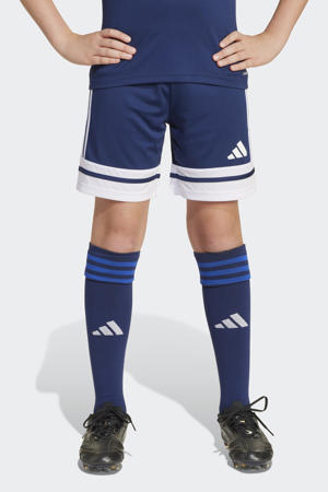Junior voetbalshort Squadra 25 blauw/wit