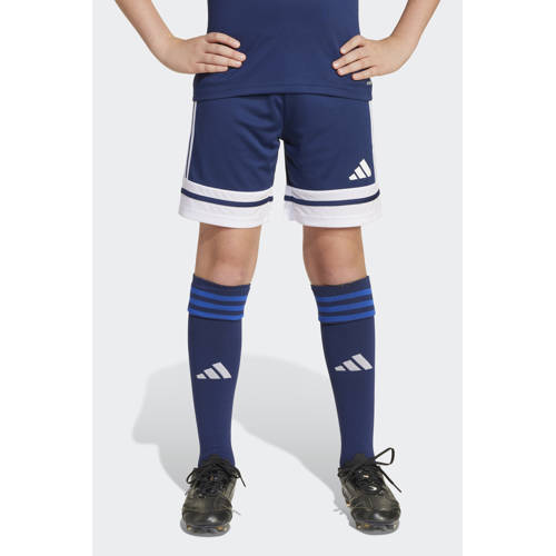 adidas Performance Junior voetbalshort Squadra 25 blauw/wit Sportbroek Jongens/Meisjes Polyester - maat 140 afbeelding