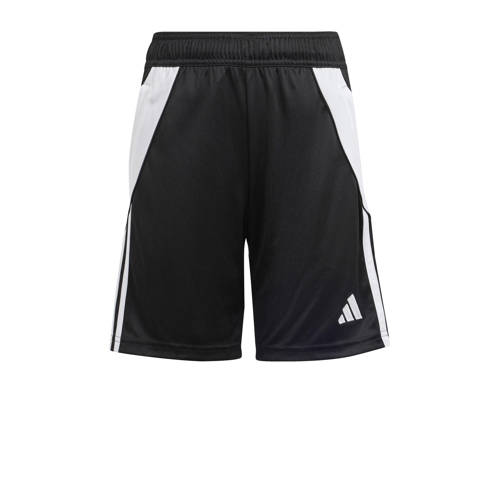 adidas Performance Junior sportshort Tiro 24 zwart/wit Sportbroek Jongens/Meisjes Polyester - maat 176 afbeelding