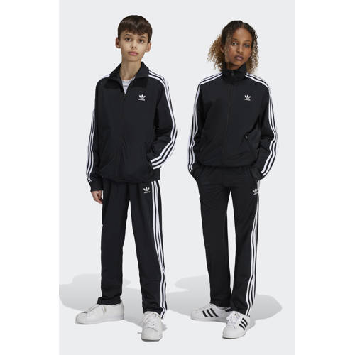 adidas Originals trainingsbroek Firebird zwart/wit Jongens/Meisjes Polyester - maat 128 afbeelding