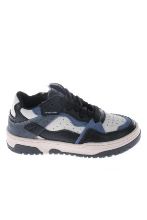 leren sneakers blauw