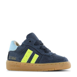 suède sneakers donkerblauw