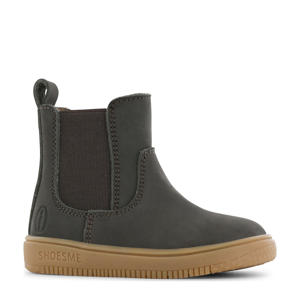   suède enkelboots donkerbruin