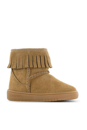 suède enkelboots cognac