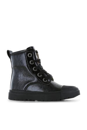 lak sneakers zwart