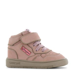 leren sneakers roze