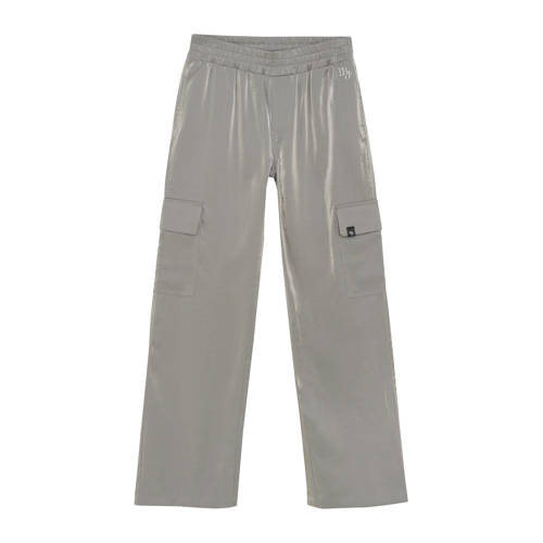 Indian Blue Jeans loose casual broek zilver Meisjes Viscose Effen