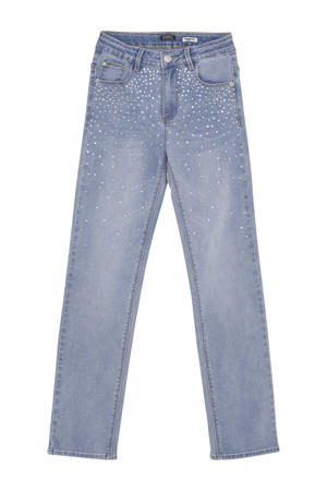 straight leg jeans light blue denim