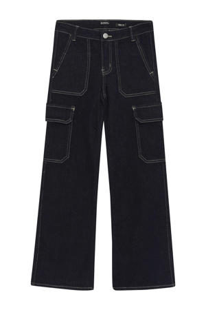 loose fit jeans dark blue denim