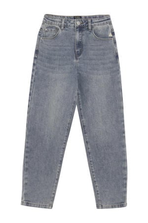 mom jeans light blue denim