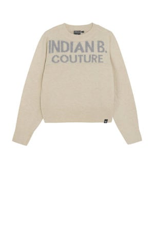 trui beige fijn gebreid