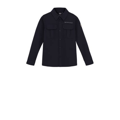 Indian Blue Jeans overshirt donkerblauw Overhemd Jongens Polyester Klassieke kraag - maat 176 afbeelding