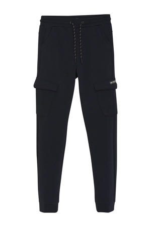 skinny cargo broek donkerblauw