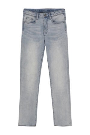 loose fit light blue denim