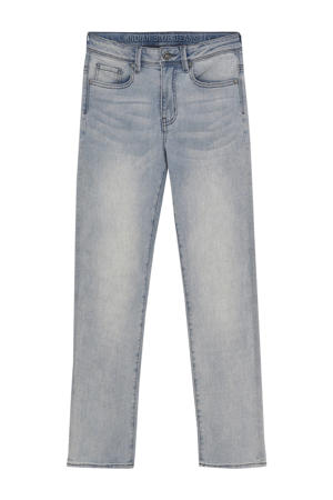 loose fit light blue denim