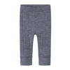NAME IT BABY wollen slim babybroek grijs