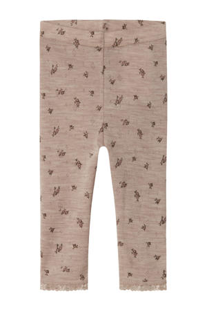 wollen slim legging grijs