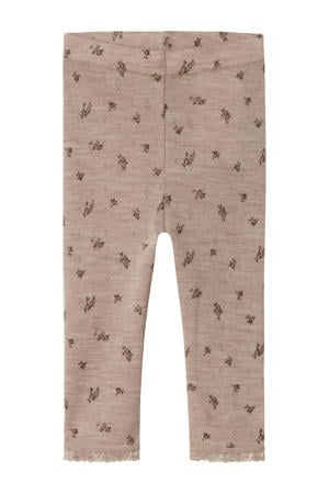 wollen slim legging grijs
