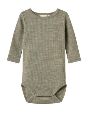 wollen romper groen