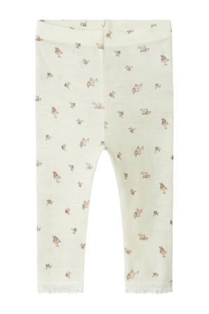 wollen slim legging wit