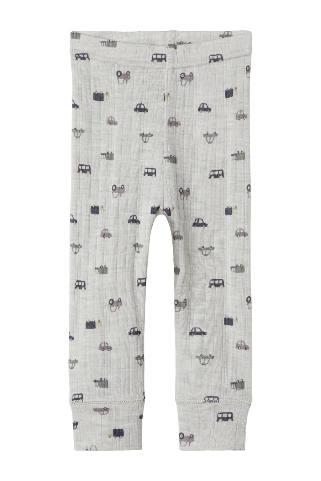 Grijze jongens NAME IT BABY wollen babybroek met slim fit