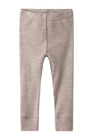 wollen babybroek grijsbruin
