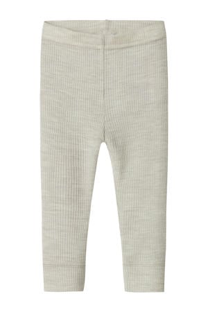 wollen babybroek lichtgrijs