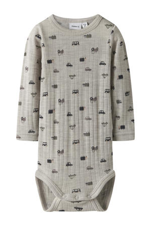 wollen romper grijs