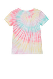 thumbnail: Geel, roze en blauwe meisjes s.Oliver T-shirt van katoen met grafische print, korte mouwen en ronde hals
