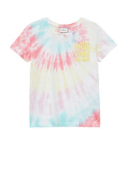 thumbnail: Geel, roze en blauwe meisjes s.Oliver T-shirt van katoen met grafische print, korte mouwen en ronde hals