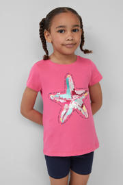 thumbnail: s.Oliver T-shirt roze met pailletten