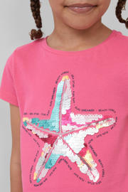 thumbnail: s.Oliver T-shirt roze met pailletten