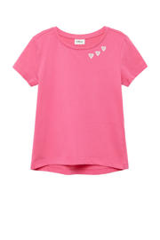 thumbnail: Roze meisjes s.Oliver T-shirt van katoen met backprint, korte mouwen en ronde hals