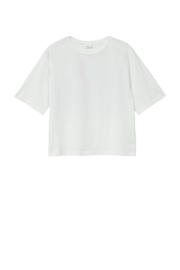 thumbnail: Witte meisjes s.Oliver T-shirt van katoen met backprint, korte mouwen en ronde hals