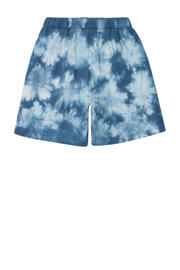 thumbnail: Donkerblauwe jongens s.Oliver sweatshort van katoen met elastische tailleband en tie-dye effect