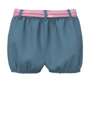 thumbnail: Dark blue denim meisjes s.Oliver short dark blue van denim met regular waist, elastische tailleband en effen