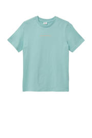 thumbnail: Groene jongens s.Oliver T-shirt van katoen met backprint, korte mouwen en ronde hals