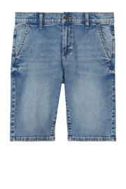 thumbnail: Medium blue denim jongens s.Oliver short van denim met regular waist, rits- en knoopsluiting en effen