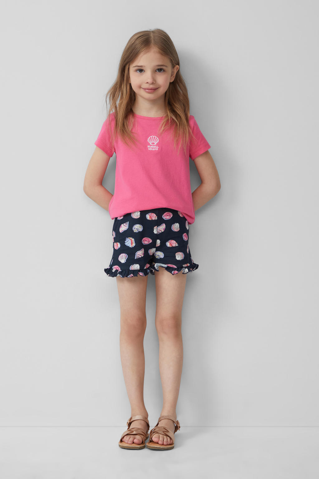 s.Oliver casual short donkerblauw