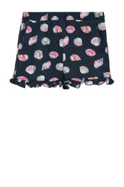 thumbnail: Donkerblauwe meisjes s.Oliver casual short van katoen met elastische tailleband