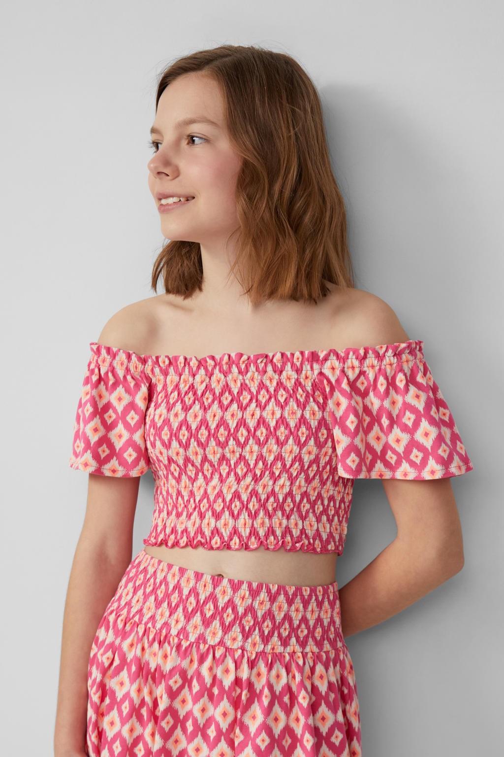 s.Oliver off shoulder top roze
