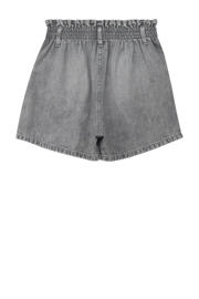 thumbnail: Grey denim meisjes s.Oliver short van denim met regular waist, elastische tailleband met koord en effen
