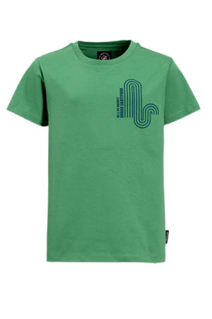 T-shirt met printopdruk groen