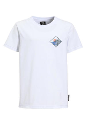 T-shirt met printopdruk wit